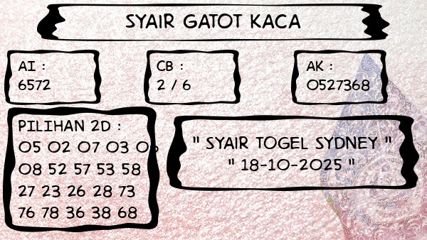 Syair Gatot Kaca - Syair Togel Sydney
