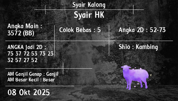 Syair Kalong - Syair HK
