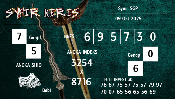  - Syair SGP