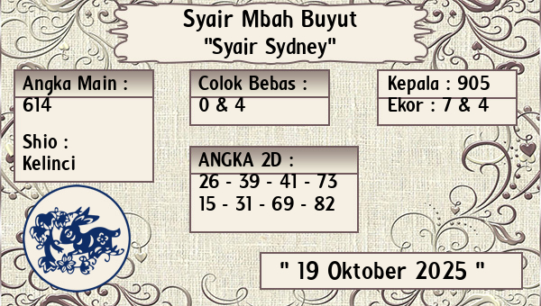 Syair Mbah Buyut - Syair Sydney
