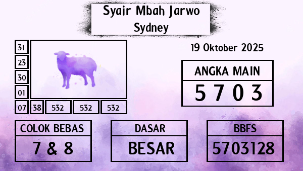 Syair Mbah Jarwo - Sydney