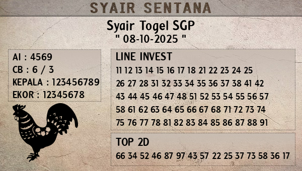  - Syair Togel SGP
