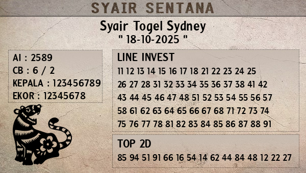  - Syair Togel Sydney